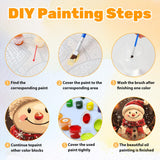 CRZMODE Christmas Paint by Numbers Kit for Adults, Snowman Paint by Numbers for Adults, Acrylic Painting Crafts for Home Decor Gift (16x20inch) CRZMODE