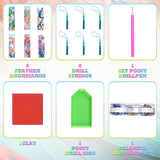 beinkmake 6Pcs Marine Animals 5D Diamond Art Bookmarks Turtle Dolphin Whale Diamond DIY Painting Bookmarks Rhinestones Beaded Acrylic Tassel Bookmark for Adult Beginner Crafts beinkmake