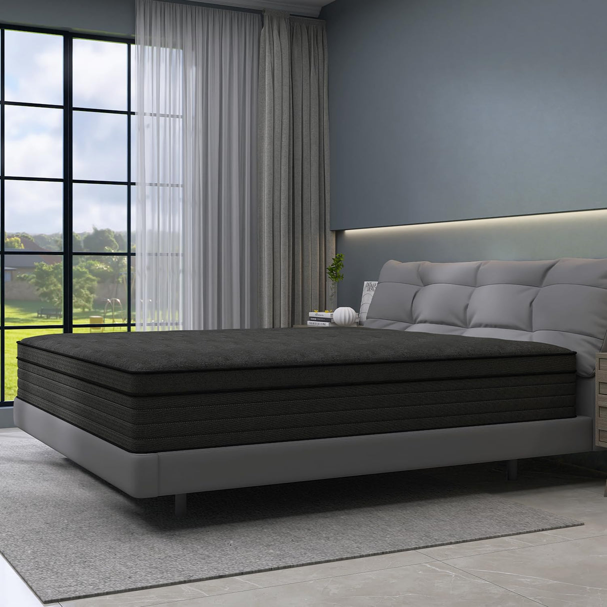 CHEVNI King Mattress,12 Inch King Size Mattress in a Box with Independent Pocket Spring,Memory Foam Hybrid Mattress,Pressure Reliving,Medium Firm,CertiPUR-US Certified (12", King) CHEVNI