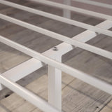 ZINUS Patricia White Metal Canopy Platform Bed Frame, Mattress Foundation with Steel Slat Support, No Box Spring Needed, Easy Assembly, Full ZINUS