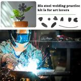 Therwen Welding Kits Flower Welding Coupons 16 Gauge Tig DIY Stainless Steel Welding Practice Kit Metal with Mig, Tig, Gas, Arc, Stick (Classic,2 Sets) Therwen