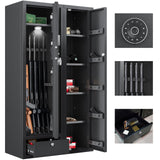 15-20 Gun Safe,Large Gun Safes for Home Rifle and Pistols,Rifle Safe,Gun Cabinets for Rifles and Shotguns,Gun Cabinet,Gun Safes & Cabinets with Drawer,3 Gun Mount,Handgun Pockets (1500AB-GUN SAFE) KAER