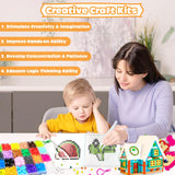 Fuse Beads Kit - 72 Colors 5mm Fuse Beads Set with Pegboards, Ironing Papers and Accessories, Fuse Beads 3 Boxes, DIY Craft Kits for Kids, Arts and Crafts Gifts for Girls & Boys Christmas Birthday AJAZPER