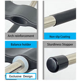 Magic Pants Hangers Space Saving - 2 Pack for Closet Multiple Layers Multifunctional Uses Rack Organizer for Trousers Scarves Slack (2 Pack with 10 Metal Clips) FeeraHozer