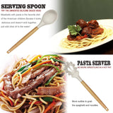 Kitchen Utensils Set- 35 PCs Cooking Utensils with Grater,Tongs, Spoon Spatula &Turner Made of Heat Resistant Food Grade Silicone and Wooden Handles Kitchen Gadgets Tools Set for Nonstick Cookware BESTZMWK