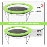 SKOK Trampoline Pad 12FT 14FT 20FT Trampoline Replacement Safety Pad Mat, No Holes for Pole, Waterproof Trampoline Accessories Spring Cover SKOK
