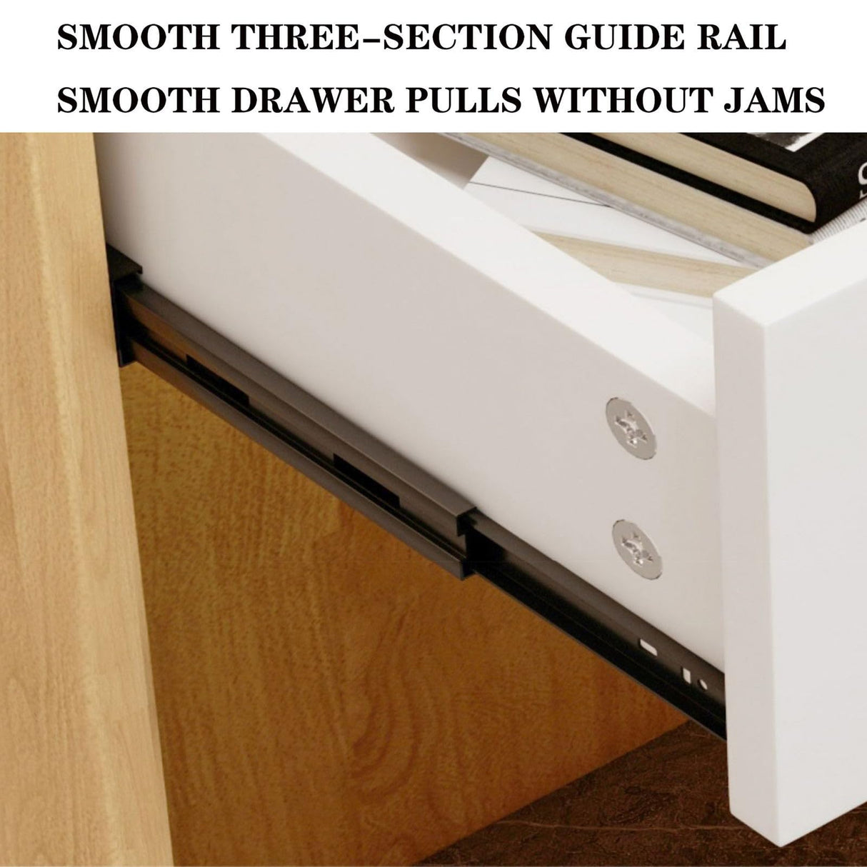 Small Reception Desk, Checkout Counter with Led Lights and Lockable Drawer, Portable Podium Stand, Front Desk Reception Room Table for Checkout Office, Beauty Salon, Lobby WoodArtSupply