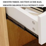 Small Reception Desk, Checkout Counter with Led Lights and Lockable Drawer, Portable Podium Stand, Front Desk Reception Room Table for Checkout Office, Beauty Salon, Lobby WoodArtSupply