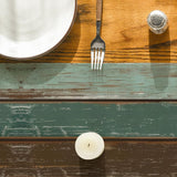 Artoid Mode Green Retro Rustic Wood Texture Table Runner, Seasonal Spring Kitchen Dining Table Decoration for Home Party Decor 13x72 Inch Artoid Mode