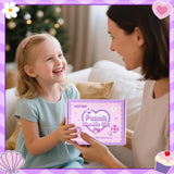 WATINC Punch Needle Coaster Kits - 23Pcs Easy Art Work Decor Craft Supply for Beginners, DIY Set of 6 Unique Pattern Tufted Pads with Adhesive Felt Yarns Tools Instruction Customized Boxes (Purple) WATINC