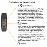 Taysing LED Reading Light 3W 270lm Dimmable Timing Wall Mounted Reading Lamp Wall Sconces Bed Lamps Task Directional LED Gooseneck Light for Bedside Headboard Bunk Bed 2 Pack(Soft White 3000K) Taysing