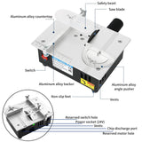 DEWIN Mini Table Saw for Crafts S3 Portable Precision Table Saw,96W mini Desktop Electric Saw 7 Speed Adjustable,DIY Model Crafts Cutting Tool for Wood Plastic Acrylic Cutting DEWIN