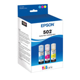 EPSON 502 EcoTank Ink Ultra-high Capacity Bottle Color Combo Pack Works with ET-2750, ET-2760, ET-2850, ET-3750, ET-3760, ET-3850, ET-4850, and other select EcoTank models Epson