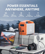 TB600 Portable Power Station, 556Wh LFP Solar Power Generator, 2 * 600W (Peak 1200W) AC Outlets, 100W USB-C, Emergency Backup Battery for Camping, RV, Outdoor, Home Blackout, CPAP (Panel not included) Best of Battery