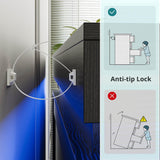 LIKIMIO 59" 6 Drawers Dresser for Bedroom, with LED & Power Strip, Large Wood Dressers & Chest of Drawers, Wide Storage Cabinet, Black LIKIMIO