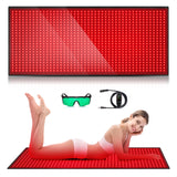 Red Light Therapy Mat for Body, 71"x 31" Red Light Therapy Blanket Red Near Infrared 660nm 850nm Full Body Pad, 1280 LEDs Infrared Light Therapy for Body for Pain Relief, Improved Sleep GMOWNW