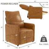 Power Recliner Chair for Adults, Modern Electric Reclining Sofa Chair with Lumbar Support for Living Room, Bedroom JFHID