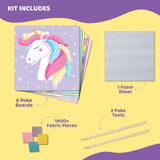 jackinthebox Poke Poke Art for Kids - Unicorns, Mermaids, Princess, Cupcakes, Mess-Free Sewing Art for Children, Toys for Girls and Boys Ages 4 5 6 7 8, Great Gift for Children, DIY Creative Activity jackinthebox
