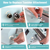 BetterSub 4in1 Set 3oz Shot Glass Tumbler Heat Press Machine 30oz 20oz Sublimation Straight Skinny Tumbler, 11oz 15oz 16oz 17oz Sublimation Mug Heat Transfer Teal BetterSub