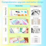 MIROLA KIDS 4 in 1 Poke Craft Kits for Girls, Magic Princess Crafts for Kids Ages 4-8, DIY Activity with Princess Stickers, Watercolor Paint, Diamond Art Gifts for 4 5 6 7 8+ Year Old Girls MIROLA KIDS