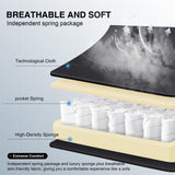 GTPLAYER Gaming Chair, Computer Office Chair with Pocket Spring Cushion, Linkage Armrests and Footrest, High Back Ergonomic Computer Chair with Lumbar Support Task Chair with Footrest GTPLAYER