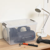 Citylife 6 Packs 32 QT Plastic Storage Bins with Lids Large Stackable Storage Containers for Organizing Clear Storage Box for Garage, Closet, Kitchen ITYLIFE CITYLIFE