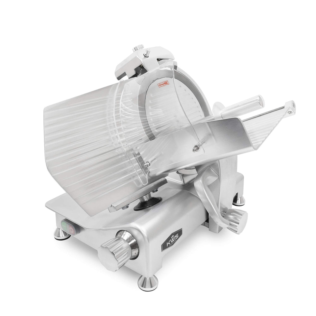 KWS MS-12ES Metal Collection Commercial 420W Electric Meat Slicer 12-Inch with 304 Stainless Steel Blade & Extended Back Space, Frozen Meat/Cheese/Food Slicer Low Noises [ ETL, NSF Certified ] KWS KitchenWare Station