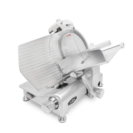 KWS MS-12ES Metal Collection Commercial 420W Electric Meat Slicer 12-Inch with 304 Stainless Steel Blade & Extended Back Space, Frozen Meat/Cheese/Food Slicer Low Noises [ ETL, NSF Certified ] KWS KitchenWare Station