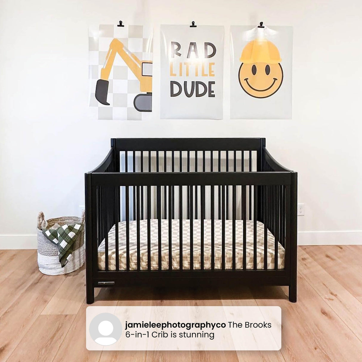 Delta Children Brooks 6-in-1 Convertible Crib - Greenguard Gold Certified, Bianca White Delta Children