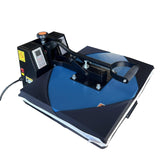 Fancierstudio Heat Press 16x20 Lower Platen Pull Out Slide Out 5.5" Sublimation Rhinestone Heat Press FS16x20BPP Blue Black Fancierstudio