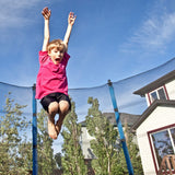 NONMON Trampoline Net Replacement for Straight 6 Pole, 14ft Trampoline Net Round Frame Safety Enclosure Net UV-Resistant Weather-Resistant Breathable Durable Net with Adjustable Straps(Net Only) NONMON