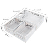 PHOENANCEE Wooden Crate For Storage,Wood Decorative Display Crate Box Set of 3,Rustic Nesting Boxes with Handles,Farmhouse Container Basket Bin Home Decor with Natural Wood Aroma L+M+S PHOENANCEE