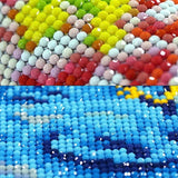 Beaudio Landscape Series Diamond Painting Kits for Adults - Car with Surfboard on Beach at Sunset Glow - DIY Round Full Drill 5D Diamond Art for Home Wall Decor (11.8x15.7inch) Beaudio