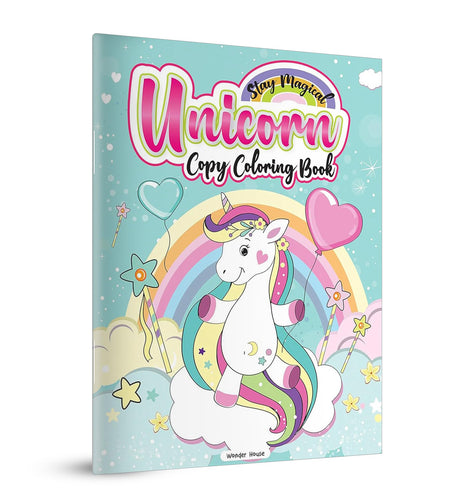 Stay Magical Unicorn Copy Coloring Book: Fun Activity Books For Children WoodArtSupply
