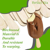 Perfect Stix - PS300BA-1000 Wooden Taster Spoons 3.5" Length ( pack of 1000) Plain Perfect Stix