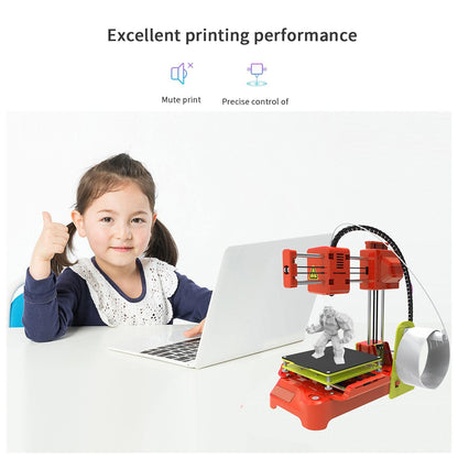 Roberee Mini 3D Printer, K7 Desktop Mini 3D Printer High-Precision Smart Printing Machine for Kids Ages 8, 10-12, 12-14 Teens Beginners Kids Student Educatio Free Filaments Print Size 100x100 - WoodArtSupply