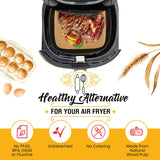 Bamboo Steamer Liner, 8.5" Air Fryer Parchment Paper Liners Sheets – 220pcs Unbleached Bamboo Steamer Basket Liners – Easy Cleanup, Will Not Burn or Curl, Non-Toxic & Volume Pack by Baker’s Signature Baker's Signature