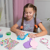 Liliful 12 Pack Princess Foam Mirror Kits Decorate Your Own Princess Mirrors Party Supplies Kids Unbreakable Toy Crafts for Girls Party Favors Birthday DIY Decorations (Pink, Purple, Blue,Cute) Liliful