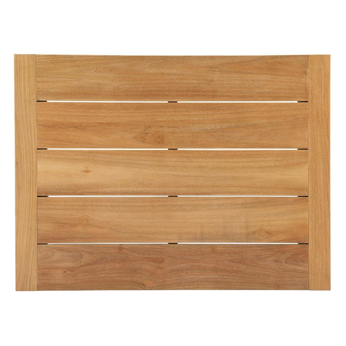 Modway Upland Teak Wood Outdoor Patio 6-Piece Sectional Sofa Set with Cushions in Natural White Modway