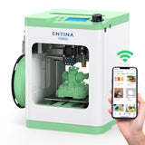 Tina2S 3D Printer with WiFi Cloud Printing, Fully Assembled and Mini 3D Printer for Beginners and Kids with Auto Leveling, High Precision, Quiet 3D Printers with App Control, Ideal for STEM Teaching Entina