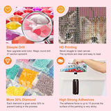 WSLWXSHM Diamond Art Painting Kits for Adults Cat, Round Full Drill Diamond Art Kits, 5D DIY Paint with Diamonds Crafts for Home Wall Decoration Gifts 12×12Inch, Animal WSLWXSHM