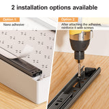 Delamu 3 Pack Pull Out Cabinet Organizer, 15.7"Deep Pull Out Drawers for Cabinets, Slide Out Drawers for Kitchen Cabinets, Bathroom Cabinet Organizer, Pantry (White) Delamu