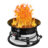 Flamaker Outdoor Fire Pit Portable Propane Gas Firepit Table for Outside Patio Fireplace Smokeless Firebowl with Cover and Carry Kit for Camping, Backyard, RV Flamaker