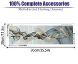 BOHADIY 5D Diamond Painting Kits for Adults, Large Size Diamond Art Music Art Kits for Adults,DIY Full Round Drill Diamond Dots with Gem Arts for Home Wall Decor Gift 11.8 X 31.5 inch BOHADIY