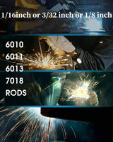 Wrdlosy 250A 110V Welding Machine, Portable Welder Machine, IGBT Digital Display LCD Stick Welder, Home DIY Arc Welder, Hot Start Arc Force Anti-stick Mini Welder WRDLOSY