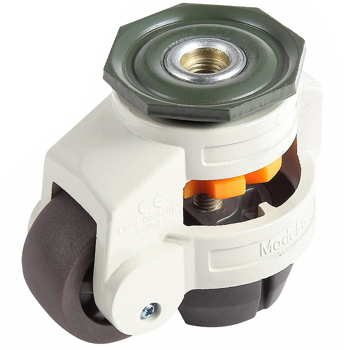 MOLIGOU 4Pcs Leveling Stem Casters, Heavy Duty Workbench Casters, Retractable Leveling Casters for Equipment, Total Load Capacity 2200 Lbs MOLIGOU