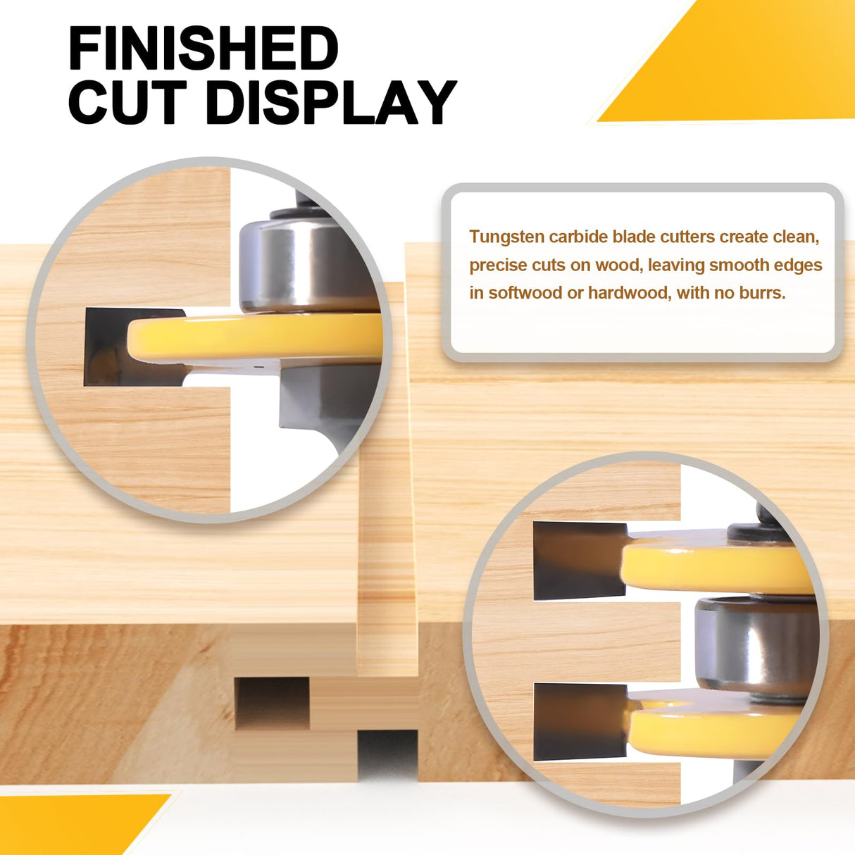 Tongue and Groove Router Bit Set of 2 Pieces,Router Bits 1/4 Shank,3 Teeth Adjustable T Shape Wood Milling Cutter,Router Bits,Lock Miter Router Bit,Shank Router Bit,Tongue and Groove Router Bit yqlbgprj