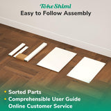 TokeShimi 30x26 Medicine Cabinet Mirror with Storage Tempered Aluminum Recessed or Wall Mounted Cabinet White with Stepless Adjustable Metal Shelves for Bathroom Vanity Modern Farmhouse TokeShimi