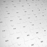 Large Blank Puzzle 33x23 inches, 70 Pieces - Ideal for Wedding Birthday Party and Special Events, DIY Painting, Art and Craft Projects, Guest Book Alternative UNITED CREATIVE