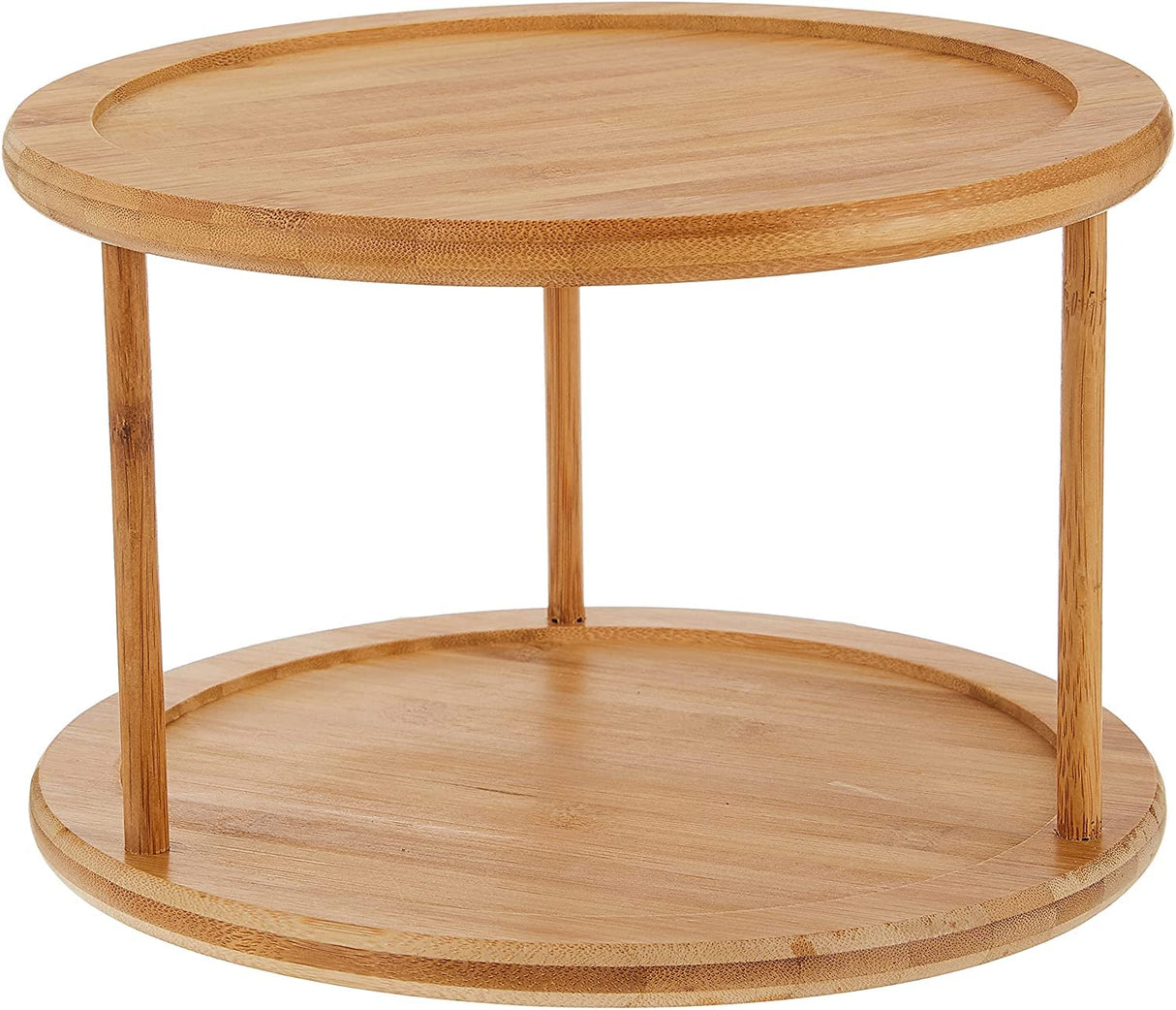 Lipper International 8302 Bamboo Wood 2-Tier 10" Kitchen Turntable Lipper International